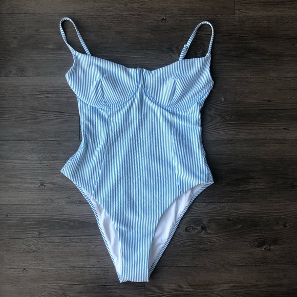 Onia | Isabella Seersucker One Piece Swimsuit